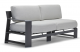 Gather Aluminum Left Arm Loveseat