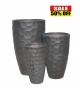 Vietnamese Matte Bronze Planter Set of 3