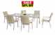 Scottsdale Wicker 7-Piece Dining Set  Driftwood