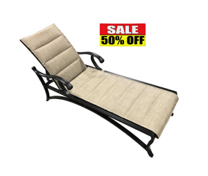 Venetian Padded Sling Chaise Lounge