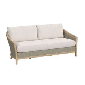 Cambria Teak & Wicker Sofa