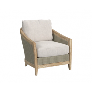 Cambria Teak & Wicker Club Chair