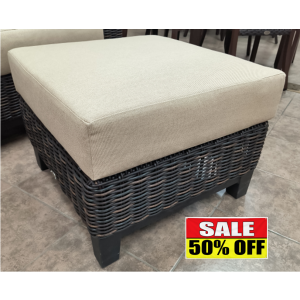 Olivia Wicker Ottoman