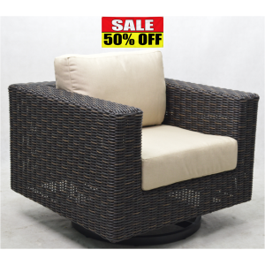 Olivia Wicker Swivel Lounge