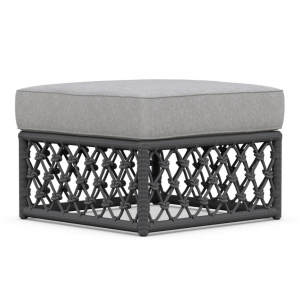 Amelia Woven Rope Ottoman