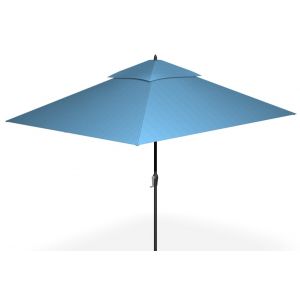 8' x 10' Monterey Auto Tilt Market Umbrella Steel Blue