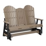 73comfo back3 seat gliderweatherwoodblack outdoor furniture
