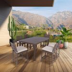 Sedona 7 peice counter patio table bar set