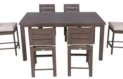 Sedona 7 peice counter patio table bar set