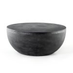basil 36 round outdoor coffee tableaged grey outdoor furniture