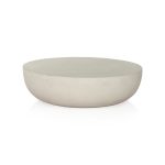 basil 48 round coffee tablematte white outdoor furniture
