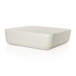 basil 48 square coffee tablematte white outdoor furniture