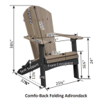 comfoback dimensions outdoor furniture