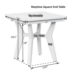 end table 3 1 outdoor furniture