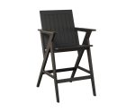kinsleybarheightchairarmmgpmattblack outdoor furniture