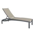 kor sling armless chaise lounge 1 outdoor furniture