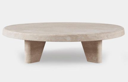 lucca10eroundcoffeetable47travertinefront outdoor furniture