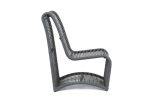 milano armless club chair back  outdoor furniture