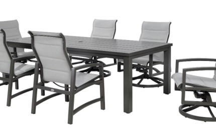 ravello 7piece pd sling dining set outdoor furniture