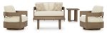 sb 3pc loveseat swivel lounge outdoor furniture