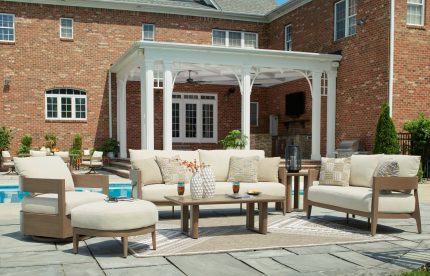sb 4pc sofa loveseat swl ottoman landscape outdoor furniture