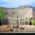 Scottsdale Wicker 5 pc Bar set Driftwood