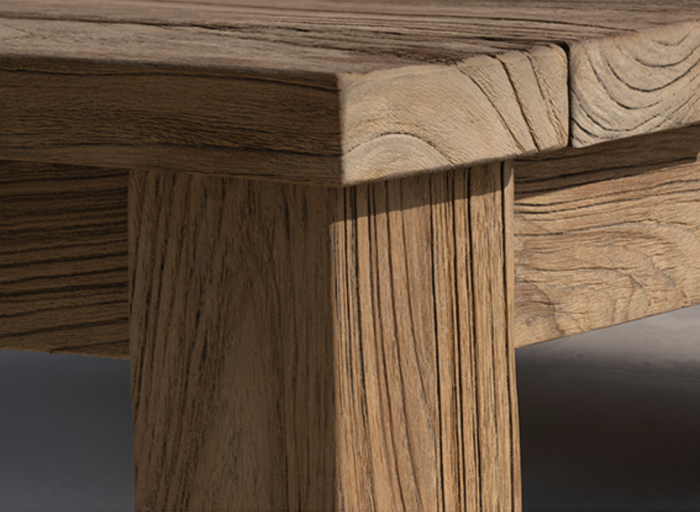 Rustic Teak Table Color Tuscany Distressed Rustic Teak 71” x 18” Rectangular Console Table