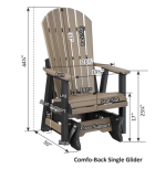 single glider outdoor furniture