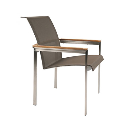 Material sling outdoor furniture