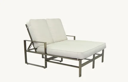 Park Place Adjustable Cushioned Double Chaise Lounge - All American Outdoor Living
