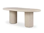 Poole Outdoor Marble Dining Table - All American Outdoor Living