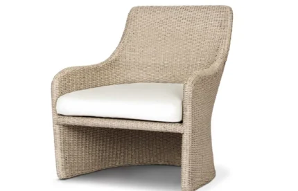 Blaire Outdoor Woven Dining Chair w/Seat Cushion - All American Outdoor Living