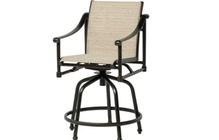 Morro Bay Sling Swivel Rocking Balcony Stool - All American Outdoor Living
