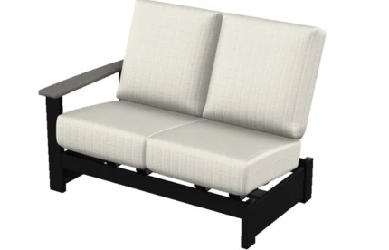 Left Arm Two-Seat Hidden Motion Section w/ Polymer Arm - All American Outdoor Living