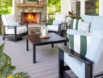 Supreme Hidden Motion Loveseat w/ Polymer Arms - All American Outdoor Living