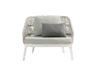 Ratana Las Colinas Matte White lounge chair detail