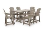 Horizon 7-Piece Counter Set in driftwood MEGA-TUFF HDPE