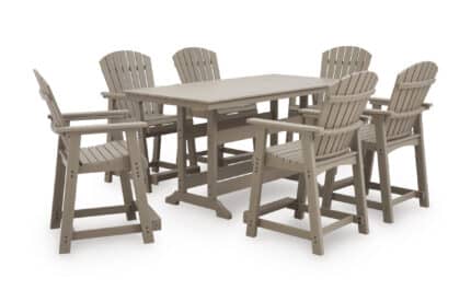 Horizon 7-Piece Counter Set in driftwood MEGA-TUFF HDPE