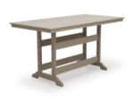 Horizon 72" rectangle counter table with slatted top